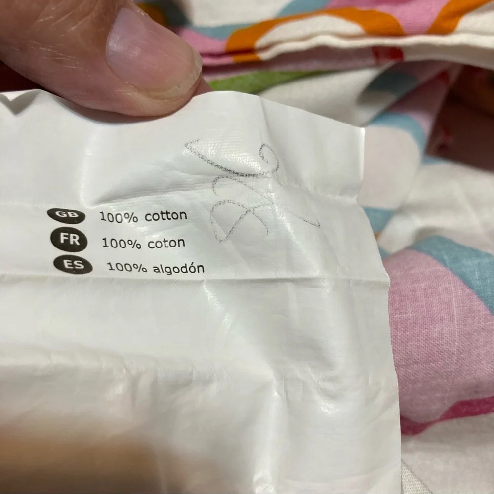 IKEA Hearts Vitaminer Hjarta Pink White Cotton Reversible Duvet Cover Twin
